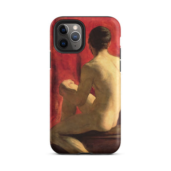 Seated Male Model - William Etty Iphone Case, 11 Pro / Matte, Iphone Pro Max Case Classical Painting Seated