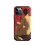 Seated Male Model - William Etty Iphone Case, 12 Pro / Matte, Iphone Case Classical Nude Painting