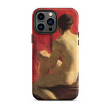 Seated Male Model - William Etty Iphone Case, 13 Pro Max / Matte, Iphone Case Painting Male Nude