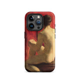 Seated Male Model - William Etty Iphone Case, 15 Pro / Matte, Iphone Phone Case Classical Painting Nude Figure