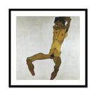 Seated Male Nude (self Portrait) - Egon Schiele Art Print, Framed Nude Male Figure Painting