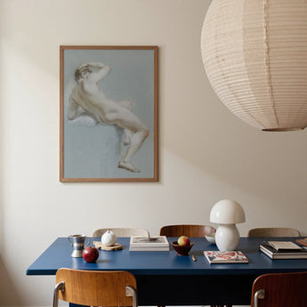 Stampa artistica Seated Naked Man / Canvas, Poster, stampe e opere d’arte visiva, Toby Leon