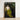 Black-framed Reproduction Classical Painting Nude Woman Draped Olive-green Linen Weave Breathes, Seated Half, Figure, Abbott Handerson