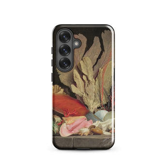 Seaweed Lithophytes & Seashells - Anne Vallayer Coster Phone Case Samsung Galaxy S25 / Gloss Black Phone Case Detailed Life Painting