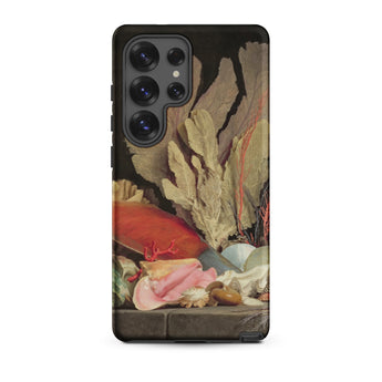 Seaweed Lithophytes & Seashells - Anne Vallayer Coster Phone Case Samsung Galaxy S25 Ultra / Matte Black Phone Case Detailed Classical Life