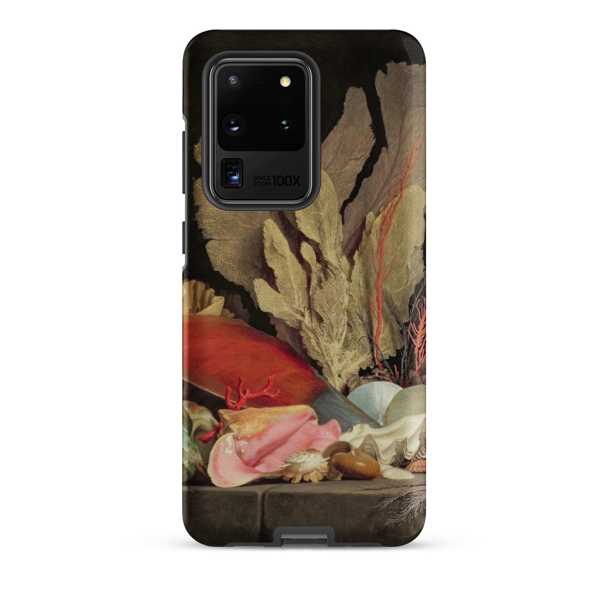 Seaweed Lithophytes & Seashells Anne Vallayer Coster Samsung Case, Galaxy S20 Ultra / Matte, Black Phone Case Life Painting Seashells Coral