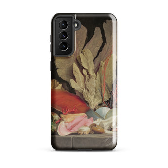 Seaweed Lithophytes & Seashells - Anne Vallayer Coster Samsung Case, Galaxy S21 Plus / Gloss, Black Smartphone Case Vibrant Still-life