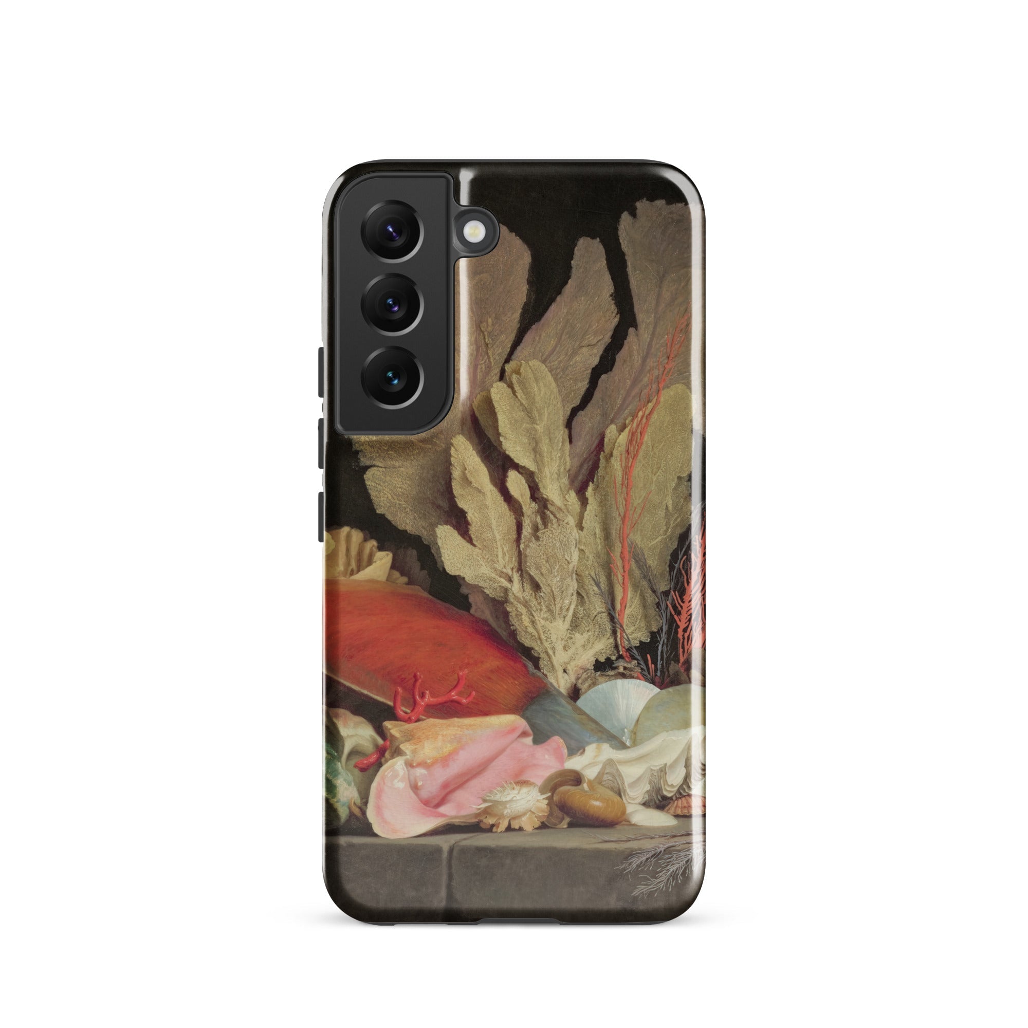 Seaweed Lithophytes & Seashells Anne Vallayer Coster Samsung Case, Galaxy S22 / Gloss, Phone Case Artistic Rendition Seashells Coral