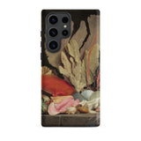 Seaweed Lithophytes & Seashells - Anne Vallayer Coster Samsung Case, Galaxy S23 Ultra / Matte, Black Smartphone Nature-themed Life
