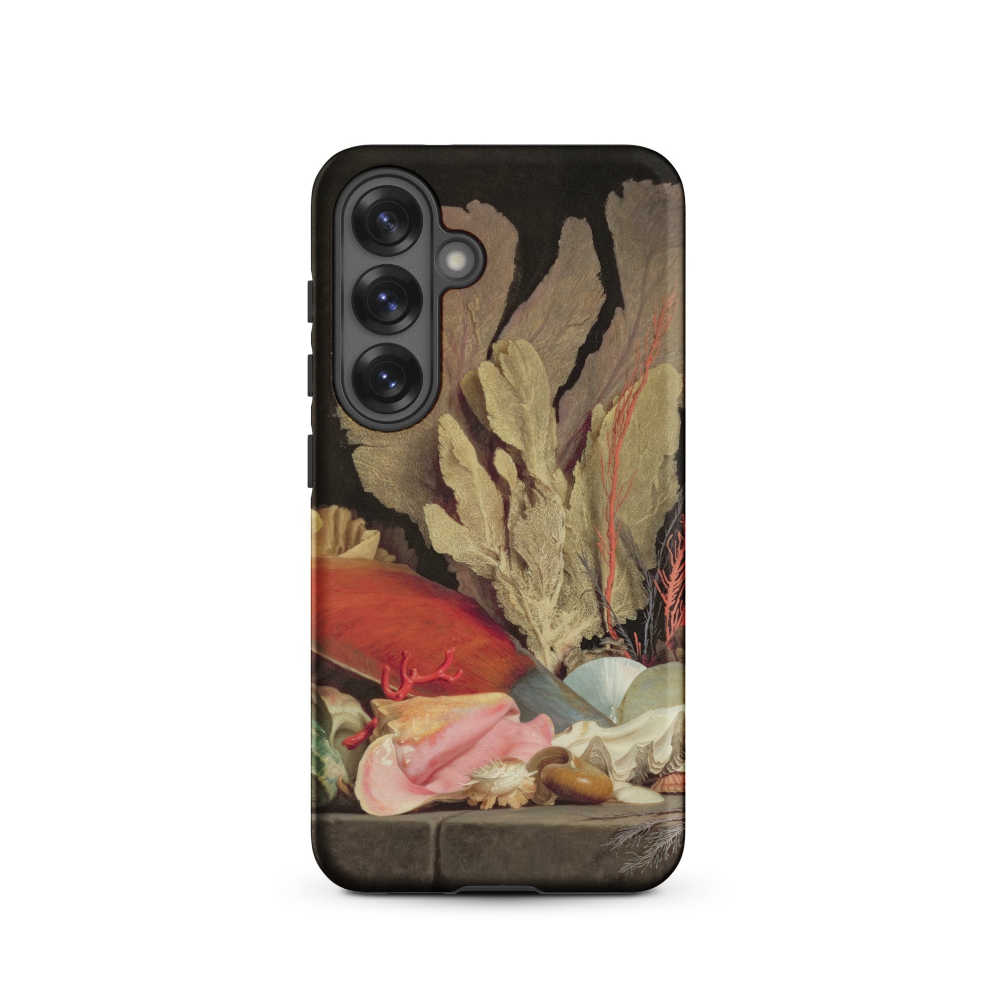 Seaweed Lithophytes & Seashells Anne Vallayer Coster Samsung Case, Galaxy S25 / Matte, Smartphone Case Underwater Themed Design Coral Shells