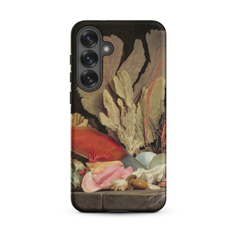 Seaweed Lithophytes & Seashells - Anne Vallayer Coster Samsung Case, Galaxy S25 Plus / Matte, Black Smartphone Case Vibrant Still-life