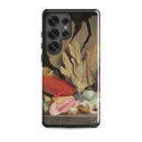Seaweed Lithophytes & Seashells - Anne Vallayer Coster Samsung Case, Galaxy S25 Ultra / Gloss, Black Smartphone Case Life Painting Lobster