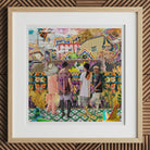Second Homesick Pt 2 - Surreal Bangkok Collage Art Print, 12x12’’ / 31x31cm / Natural Frame / 2’’ Matboard, Framed Vibrant Collage Artwork
