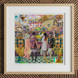 Second Homesick Pt 2 - Surreal Bangkok Collage Art Print, 12x12’’ / 31x31cm / Natural Frame / 2’’ Matboard, Framed Vibrant Collage Artwork