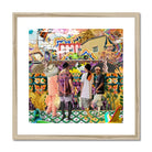 Second Homesick Pt 2 Surreal Bangkok Collage Art Print, Framed Collage Style Artwork People Vibrant Psychedelic Backdrop