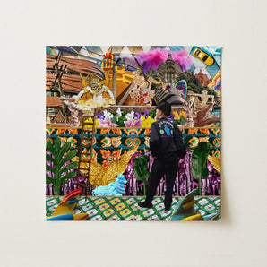 Second Homesick Pt 3 - Surreal Khrungthep Collage Art Print, 12x12’’ / 31x31cm / Unframed / no Border, Posters Prints & Visual Artwork,