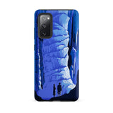 See America Travel Poster - Alexander Dux Phone Case Samsung Galaxy S20 Fe / Matte Blue Cave-themed Phone Case Stylized Stalactites Two