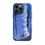 See America Travel Poster - Alexander Dux Phone Case Iphone 13 Pro Max / Gloss Blue Cave-themed Phone Case Stylized Stalactites Two