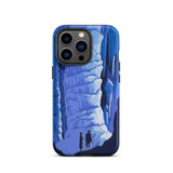 See America Travel Poster - Alexander Dux Phone Case Iphone 13 Pro / Matte Blue Illustrated Phone Case Stylized Cave Icicles Two Pale