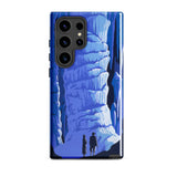 See America Travel Poster - Alexander Dux Phone Case Samsung Galaxy S24 Ultra / Gloss Blue Illustrated Phone Case Stylized Cave Two