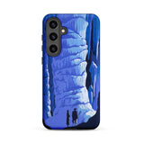 See America Travel Poster - Alexander Dux Phone Case Samsung Galaxy S24 Plus / Matte Blue Illustrated Phone Case Stylized Cave Two