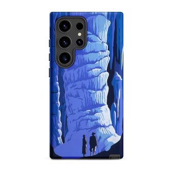 See America Travel Poster - Alexander Dux Phone Case Samsung Galaxy S24 Ultra / Matte Blue Illustrated Phone Case Stylized Cave Two