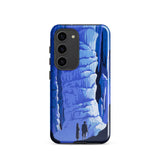 See America Travel Poster - Alexander Dux Phone Case Samsung Galaxy S23 / Gloss Sleek Phone Case Stylized Blue Cave Illustration Two Pale