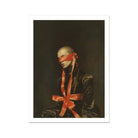 See no Evil Luxe Gay Bondage Art Print, 18x24’’ / 46x61cm / Unframed, Artistic Portrait Blindfolded Person