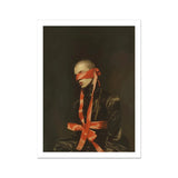 See no Evil - Luxe Gay Bondage Art Print, Artistic Portrait Blindfolded Person