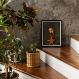 See no Evil - Luxe Gay Bondage Art Print, Framed Portrait Red Ribbon