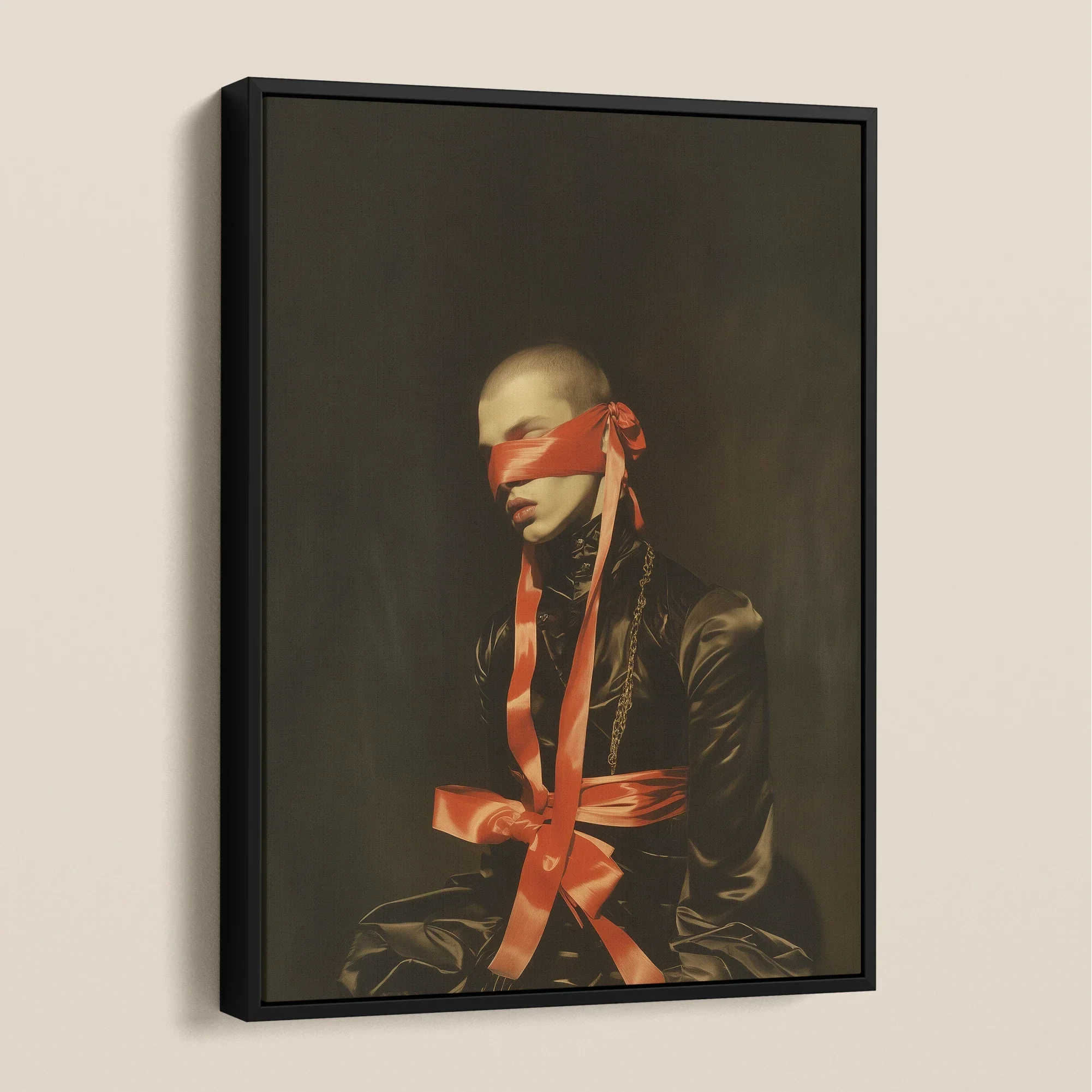 See no Evil - Luxe Gay Bondage Framed Canvas