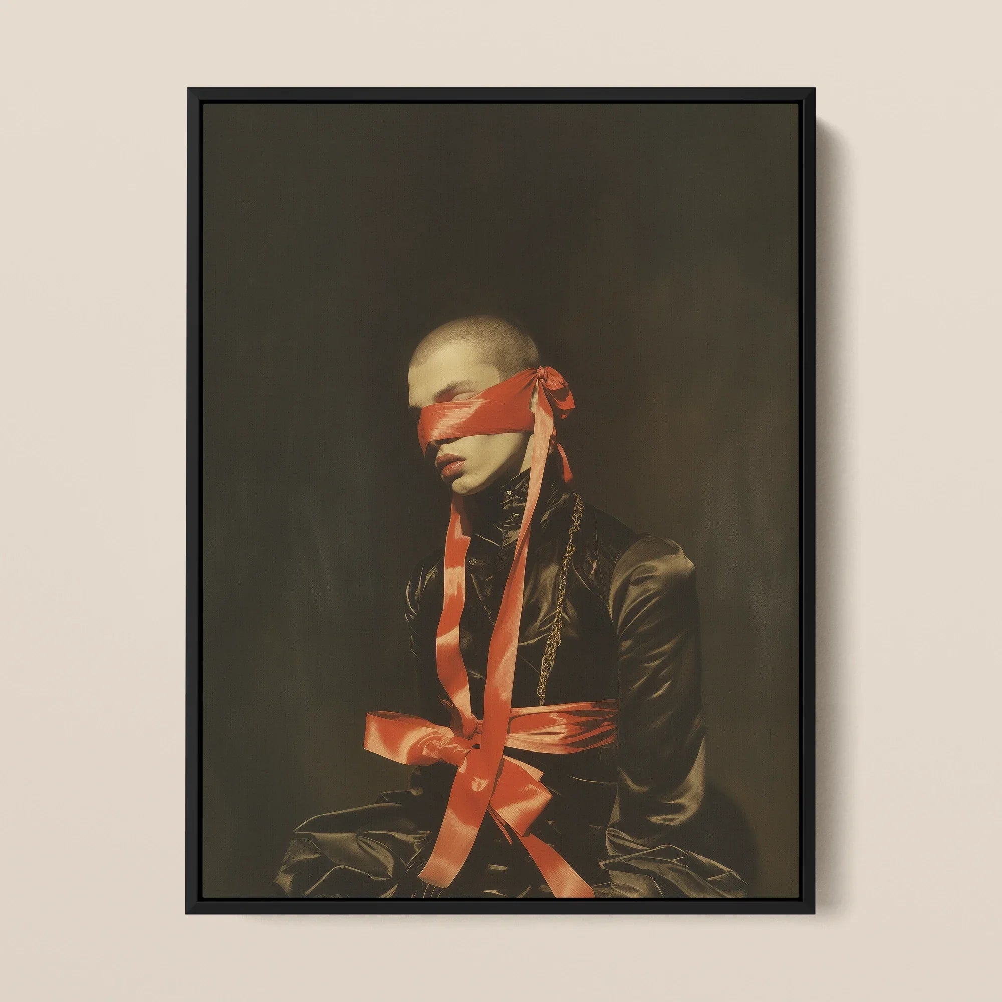 See no Evil - Luxe Gay Bondage Framed Canvas