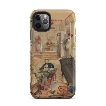 Self-portrait in the Artist’s Studio - Emile Masson Iphone Case, 11 Pro Max / Matte, Phone Case Vintage Interior Scene