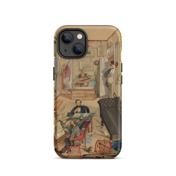 Self-portrait in the Artist’s Studio - Emile Masson Iphone Case, 13 / Matte, Phone Case Vintage Interior Scene