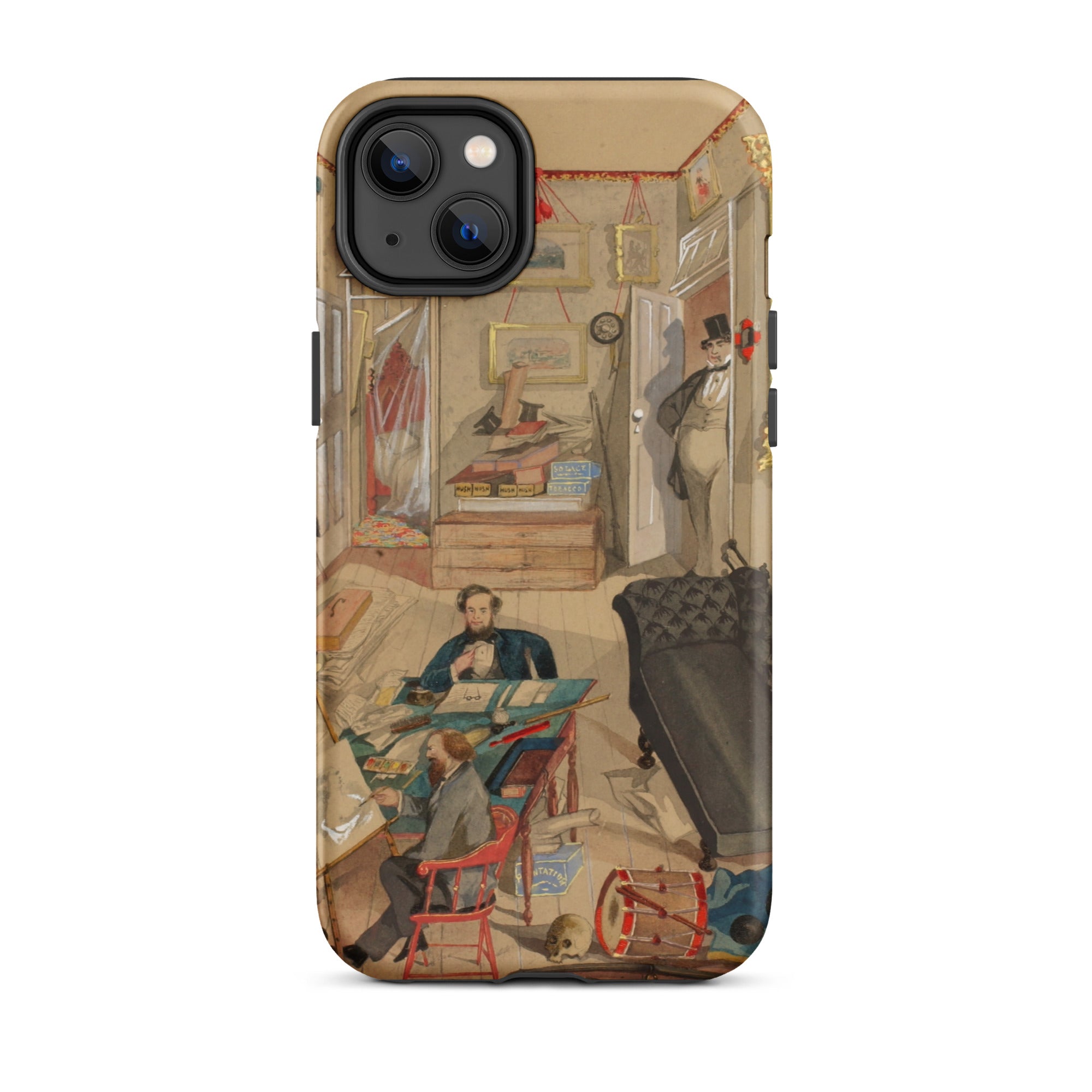 Self Portrait in the Artist’s Studio Emile Masson Iphone Case, 14 Plus / Matte, Iphone Case Vintage Interior Scene