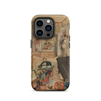 Self-portrait in the Artist’s Studio - Emile Masson Iphone Case, 14 Pro / Matte, Phone Case Vintage Interior Scene