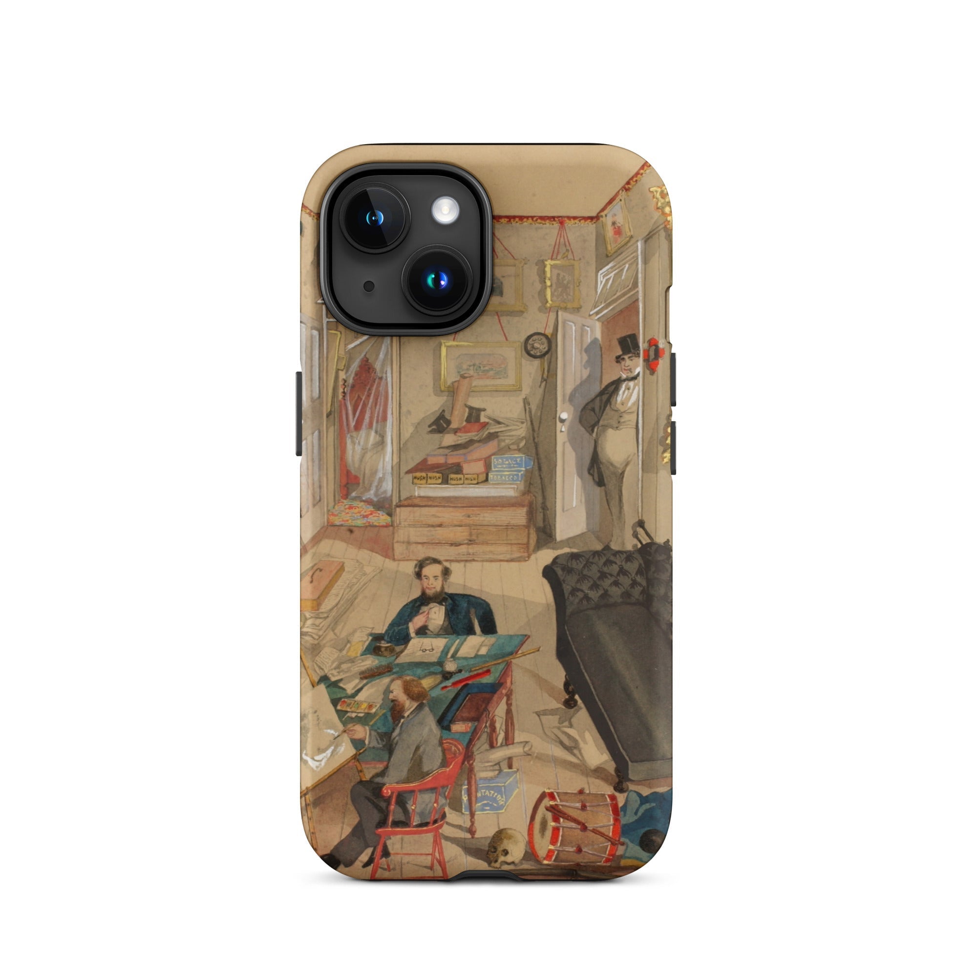 Self Portrait in the Artist’s Studio Emile Masson Iphone Case, 15 / Matte, Phone Case Vintage Interior Scene