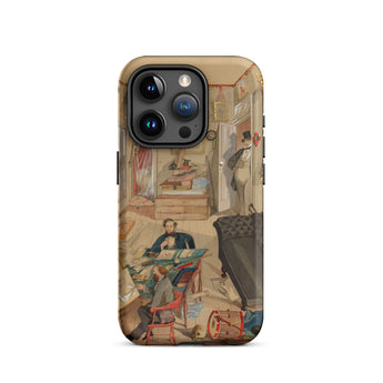 Self-portrait in the Artist’s Studio - Emile Masson Iphone Case, 15 Pro / Matte, Phone Case Vintage Interior Scene