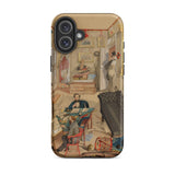 Self-portrait in the Artist’s Studio - Emile Masson Iphone Case, 16 Plus / Matte, Phone Case Vintage Interior Scene
