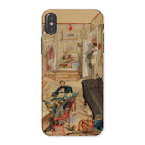 Self-portrait in the Artist’s Studio - Emile Masson Iphone Case, x / Matte, Phone Case Vintage Illustration Cluttered Study Office Scene