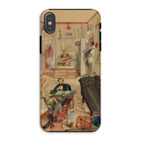 Self-portrait in the Artist’s Studio - Emile Masson Iphone Case, Xs / Matte, Phone Case Vintage Illustration Cluttered Artist’s Studio