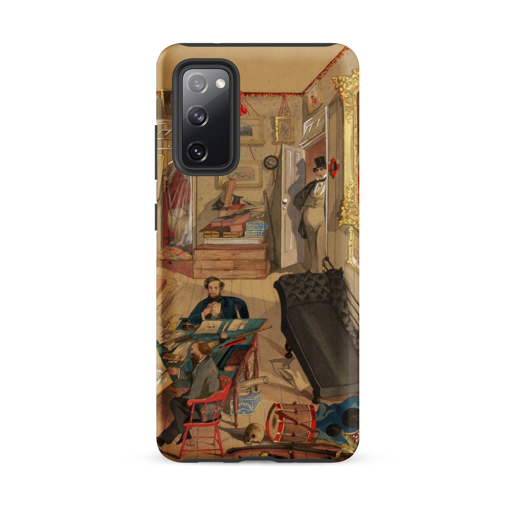 Self Portrait in the Artist’s Studio Emile Masson Samsung Case, Galaxy S20 Fe / Matte, Smartphone Case Classical Painting Cluttered Study
