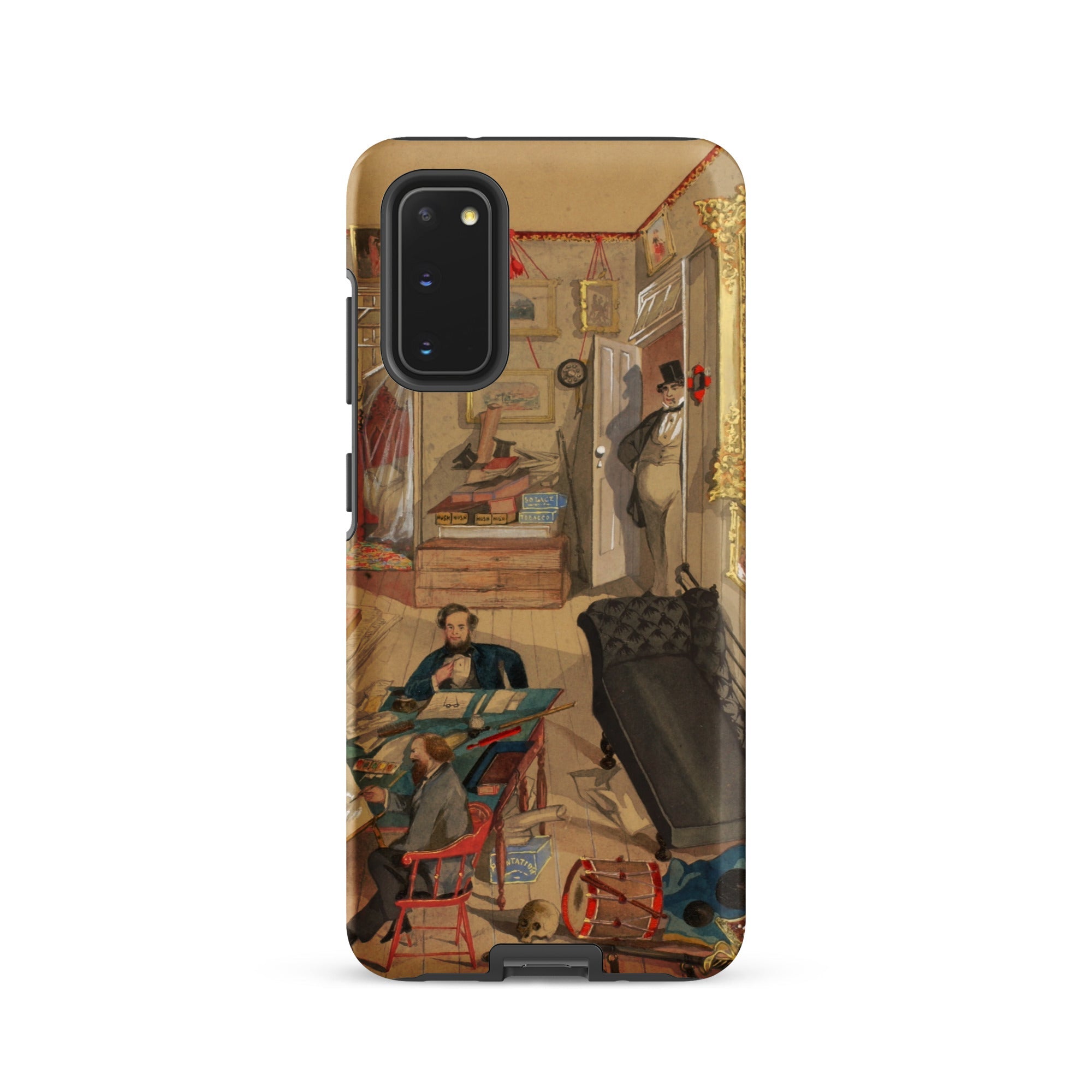 Self Portrait in the Artist’s Studio Emile Masson Samsung Case, Galaxy S20 / Matte, Smartphone Case Detailed Historical Painting Interior