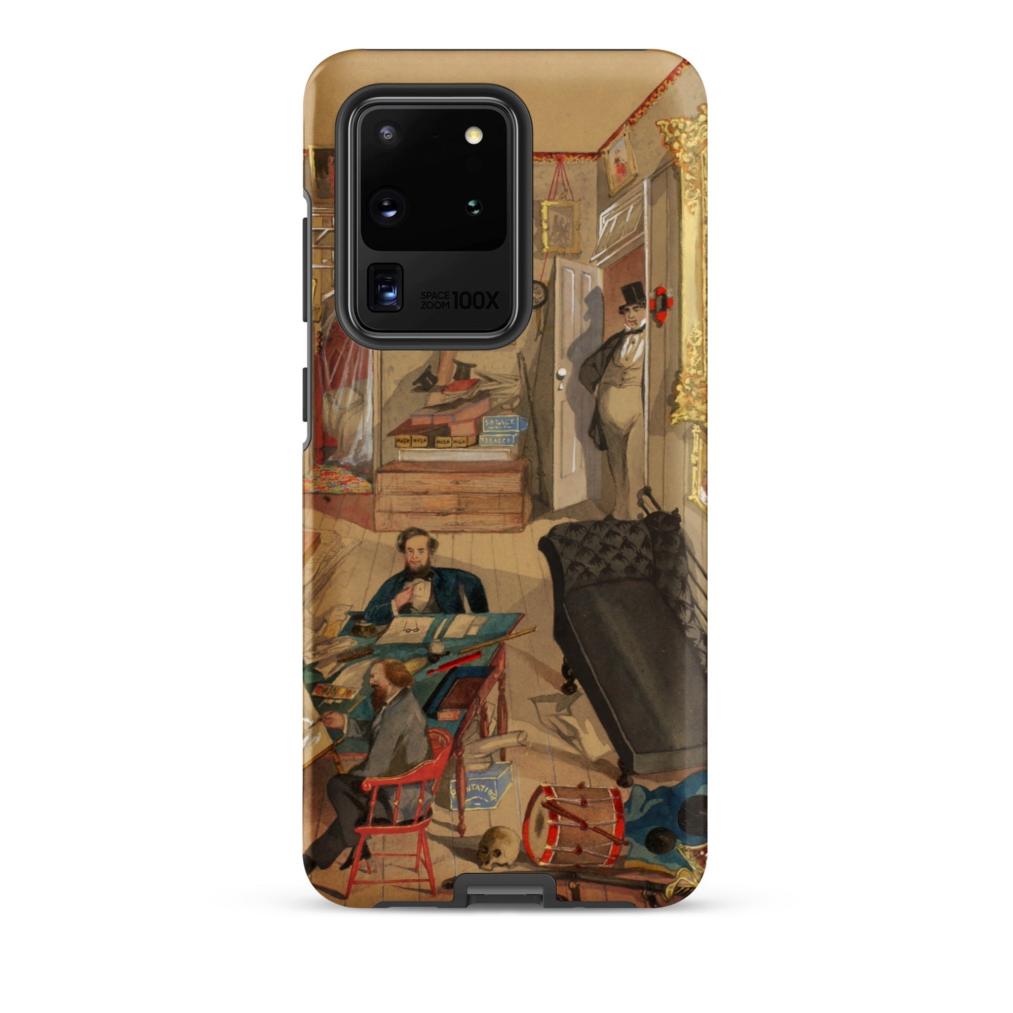 Self Portrait in the Artist’s Studio Emile Masson Samsung Case, Galaxy S20 Ultra / Matte, Smartphone Case Classical Painting Interior Scene