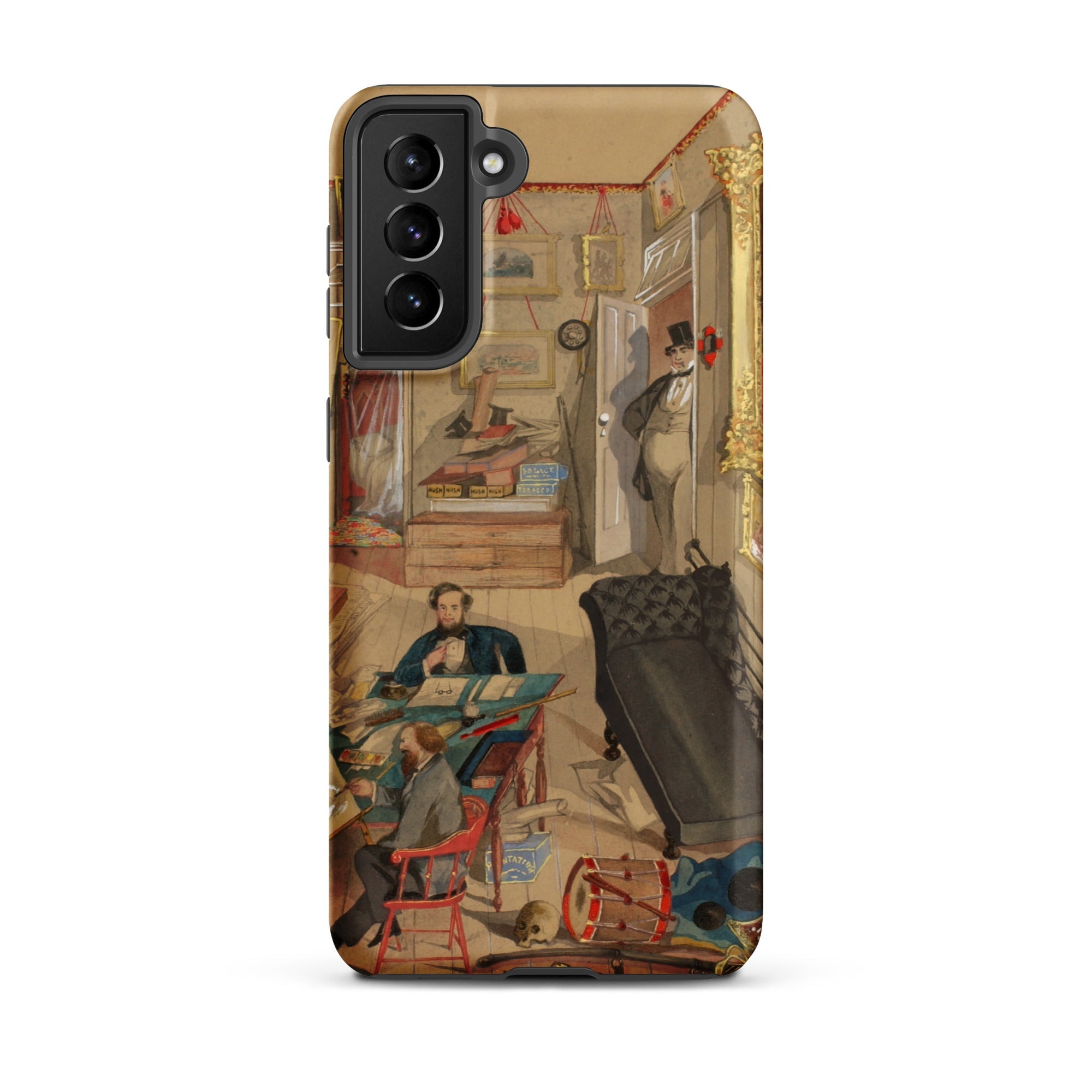 Self Portrait in the Artist’s Studio Emile Masson Samsung Case, Galaxy S21 Plus / Matte, Phone Case Detailed Historical Painting Interior