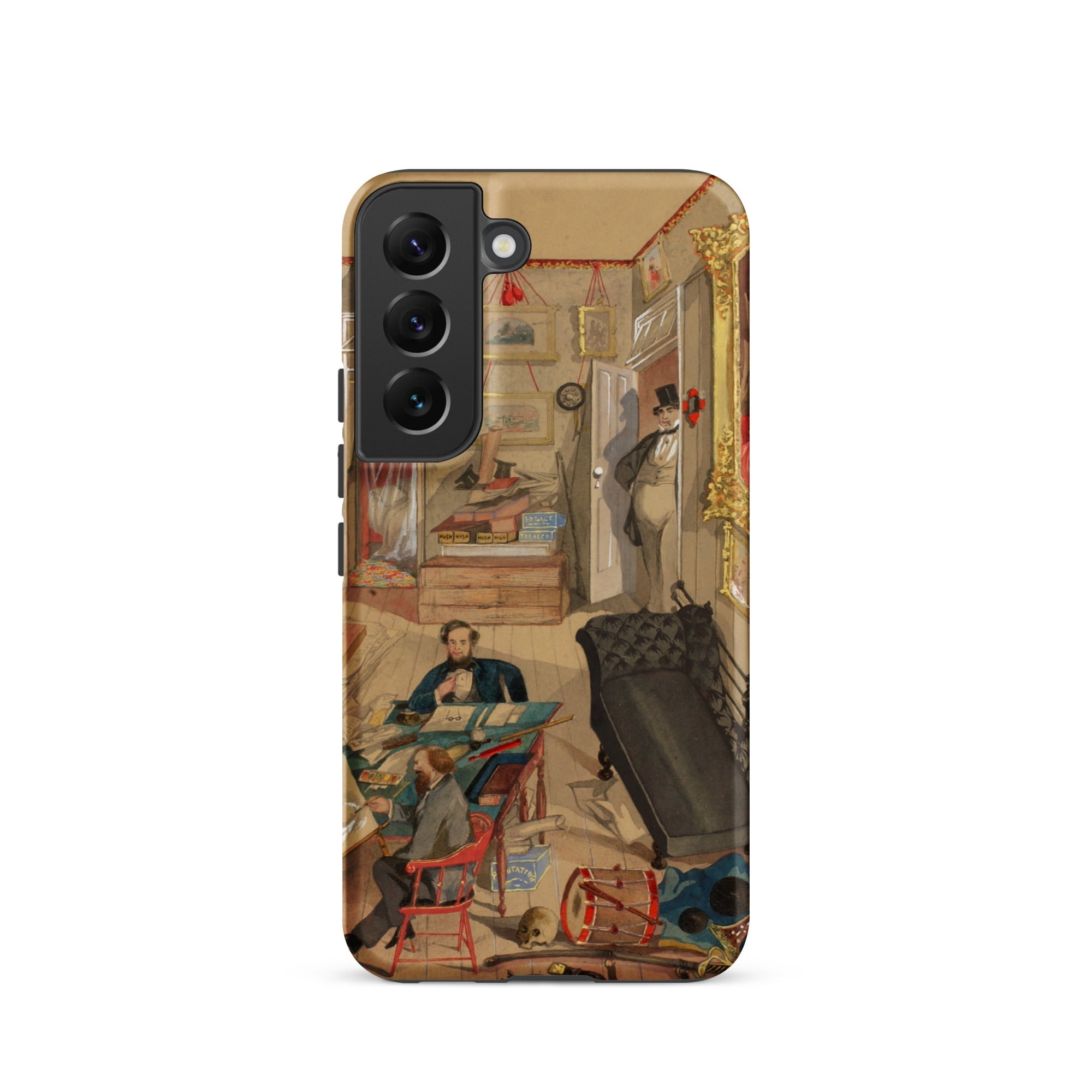Self Portrait in the Artist’s Studio Emile Masson Samsung Case, Galaxy S22 / Matte, Smartphone Case Detailed Artistic Cluttered Room