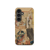 Self-portrait in the Artist’s Studio - Emile Masson Samsung Case, Galaxy S24 / Matte, Phone Case Detailed Historical Illustration Interior
