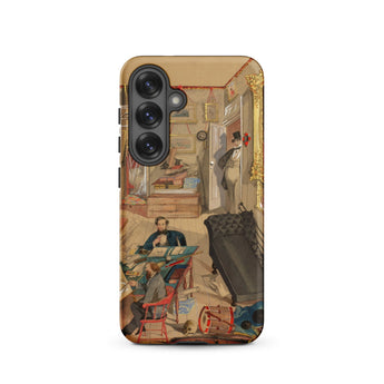Self-portrait in the Artist’s Studio - Emile Masson Samsung Case, Galaxy S25 / Matte, Smartphone Case Detailed Colorful Illustration