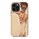 Self Portrait - Egon Schiele Naked Iphone Case, 12 Pro Max / Matte, Phone Case Nude Figure