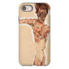 Self Portrait - Egon Schiele Naked Iphone Case, 8 / Matte, Phone Case Egon Schiele Artwork